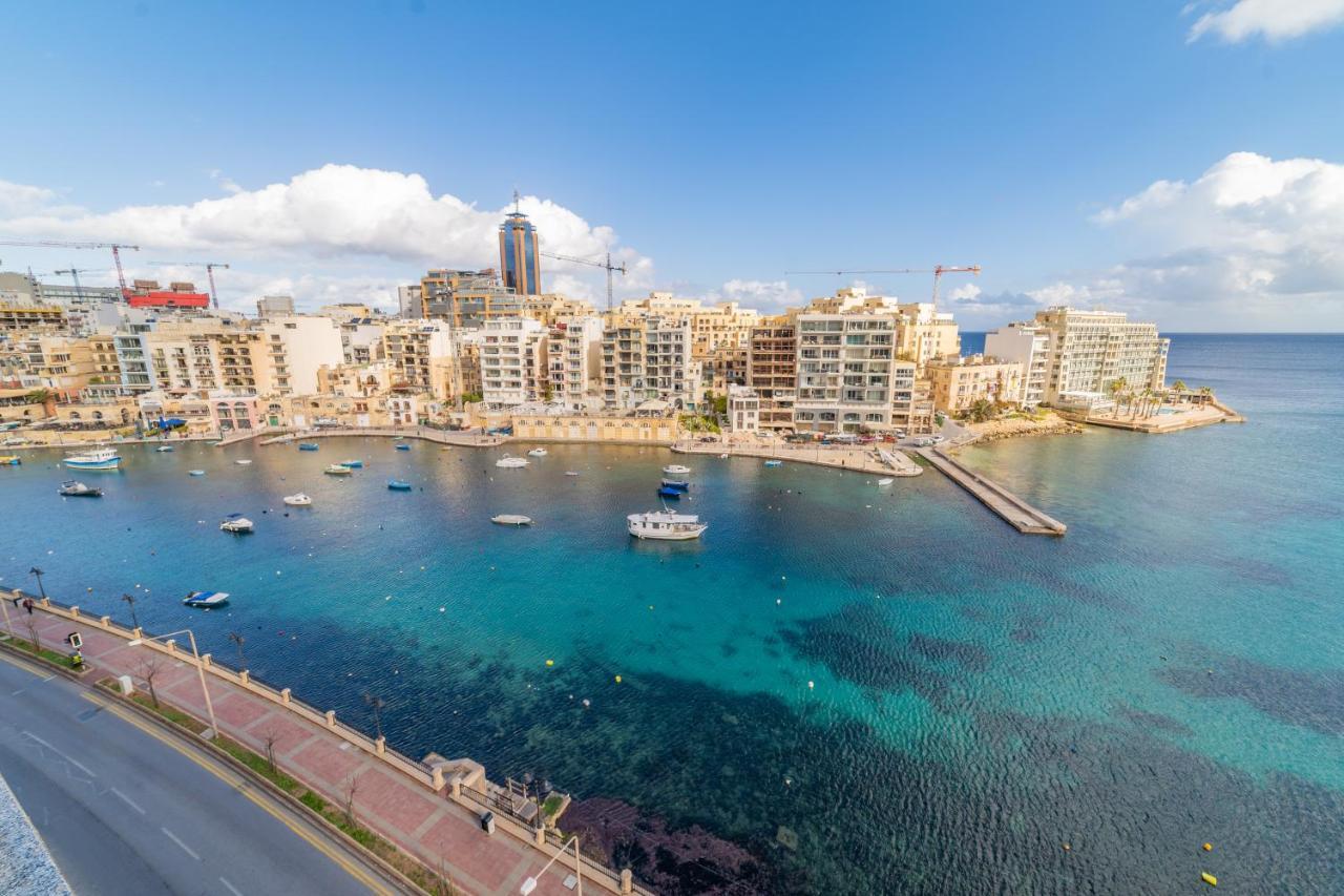Amazing Views Of Spinola Bay In Heart Of Stjulians-Hosted By Sweetstay St. Julian's Exterior foto